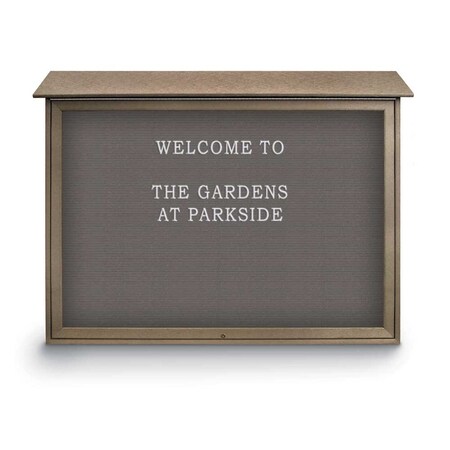 United Visual Products Indoor Enclosed Combo Board, 42"x32", White Frame/Black Porc & Cloud UVCB4232W-BLKPORC-CLOUD